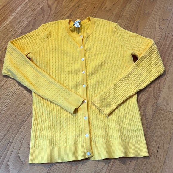 Lilly Pulitzer Sweaters - Lilly Pulitzer vintage white label cardigan size M yellow